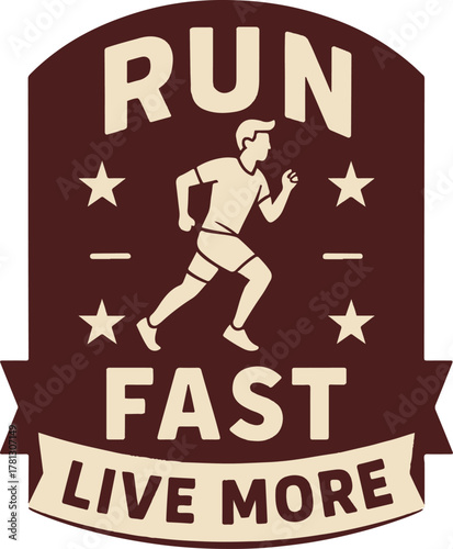 A dynamic image capturing the essence of running and personal growth, showcasing a runner in motion with inspirational words.