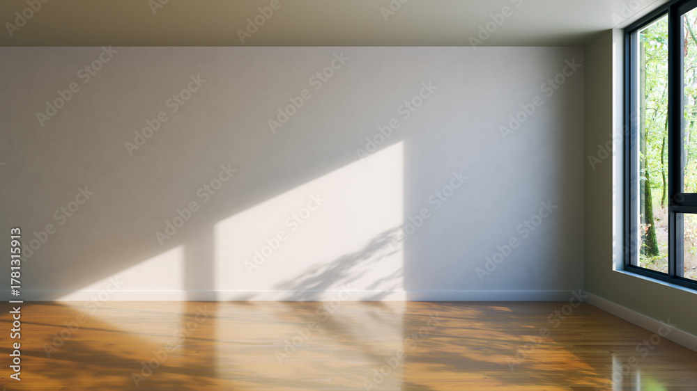 Naklejka premium Large luxury modern bright interiors Living room mockup illustration 3D rendering image