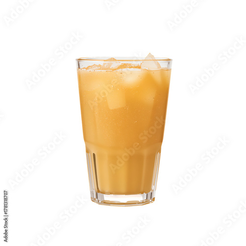 Freshly Made Orange Juice Served in a Tall Glass With Ice to Enjoy on a Warm ...
