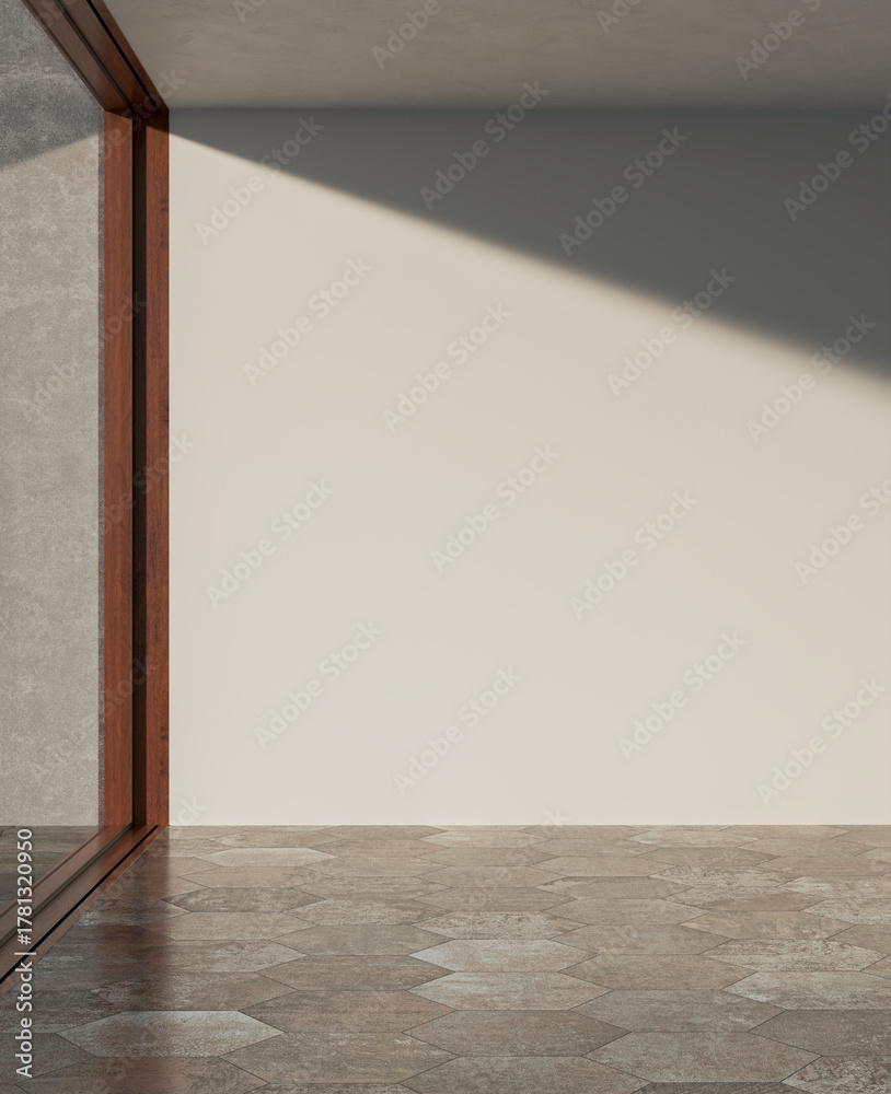 Obraz premium Large luxury modern bright interiors Living room mockup illustration 3D rendering image