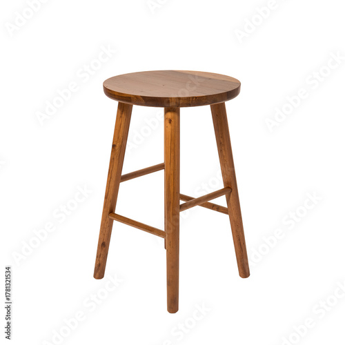 Simple Wooden Stool for Home Decoration or Kitchen Use.