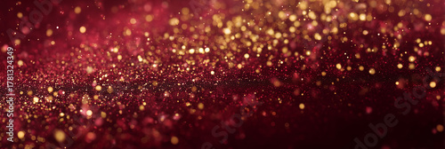 Red glitter texture background with abstract product background