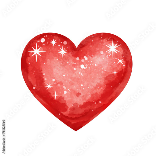 Colorful Heart With Arrow Design for Valentines Day Decoration or Romantic Th...