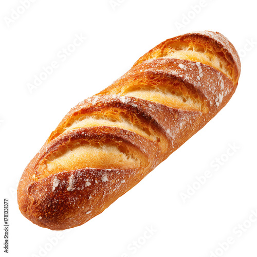 Freshly Baked Bread Loaf Shaped Like a Letter, Perfect for Sandwiches or Arti...