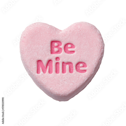 Pink Heart-Shaped Candy With a Sweet Message Perfect for Valentines Day Gifts...