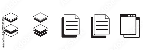 Copy icon sign in line style. copy duplicate layer icon set, copy paste icon for websites, apps ,UI or UX. vector illustration.