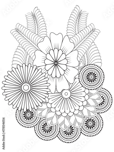 Flowers Coloring Pages For Adules