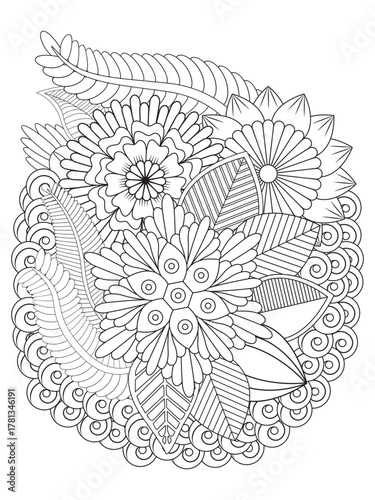 Flowers Coloring Pages For Adules