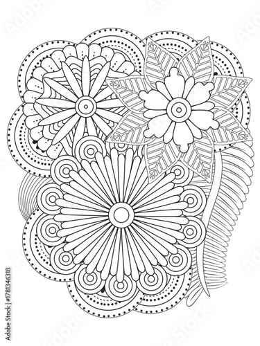 Flowers Coloring Pages For Adules