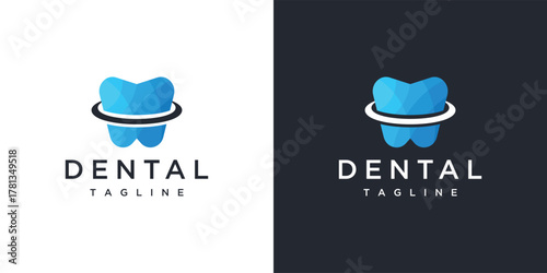 Tooth logo design template illustration. Tooth icon logo.