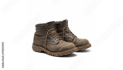 pair of boots isolated