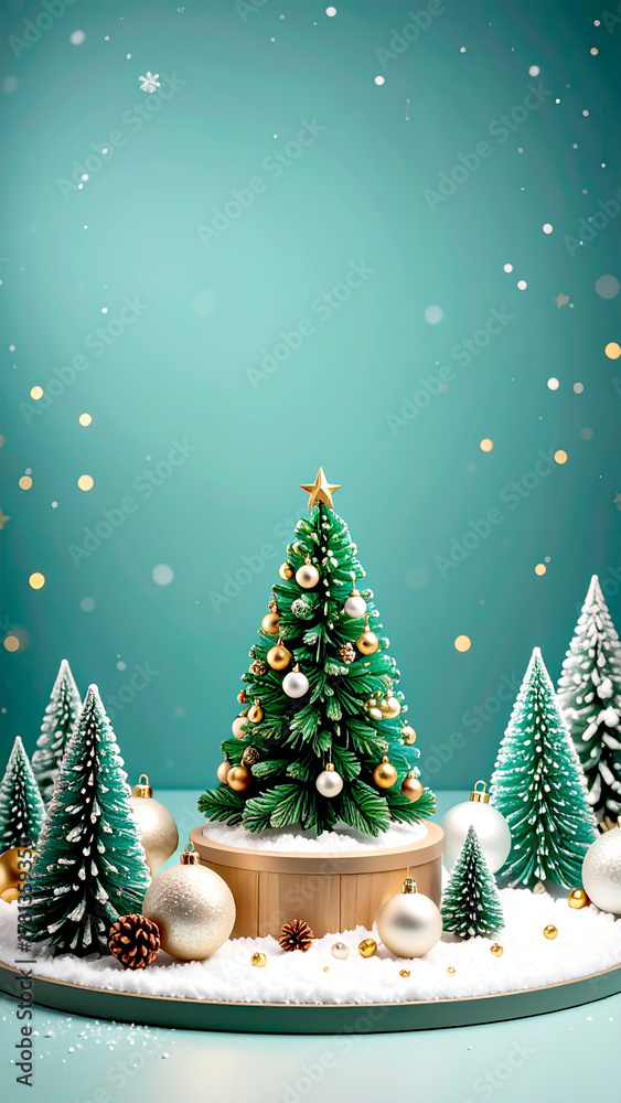 Fototapeta premium Mini Weihnachtsbaum 