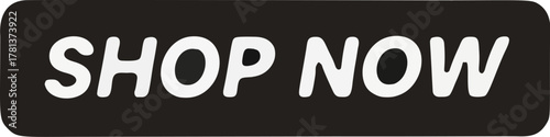 Black Shop Now Button for Online Shopping.