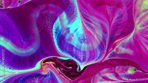 Abstract Very Nice Color Liquid Explode Pshychedelic Paint Blast Movement.