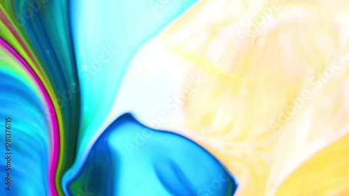 Abstract Very Nice Color Liquid Explode Pshychedelic Paint Blast Movement.