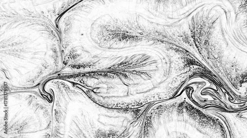 Very Nice Abstract Paint Created Cosmos ColorSpreading Background Texture Video.