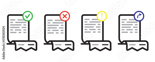 Wholesale Order Form and Terms Sheets Design layout Template With 4 page concept Accents. EPS10