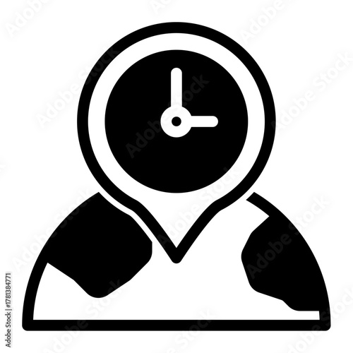 Venue Region Mapping Location Icon from Time Management Collection (Mixed Style)