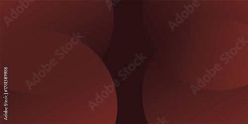 Abstract minimalist banner background, color red gradations. Circle effect style geometric simple art