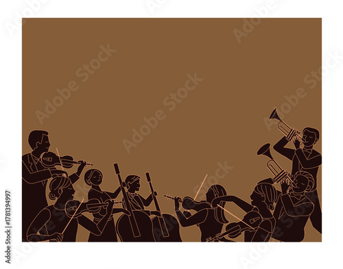 music 音楽イベント　シルエット