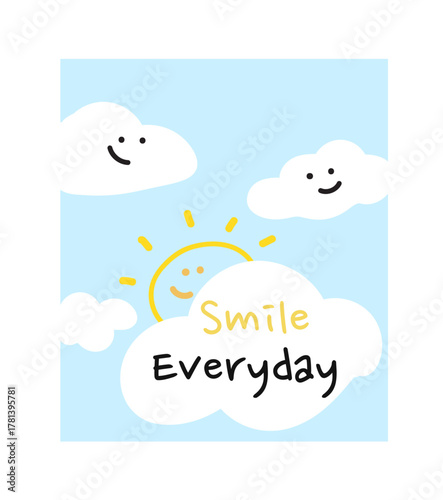 푸른하늘과 구름 웃음