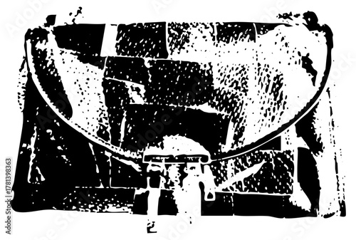 Satellite Dish Transmits in Rural Landscape