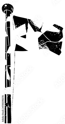 Astronaut explores space with a minimalist aesthetic