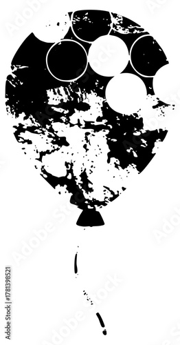 Portrait abstract expressionism in illustration