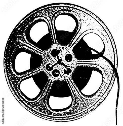 Film Reel Retro Aesthetic for Cinematic Production