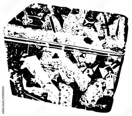 Open treasure chest reveals riches in a pirate cove