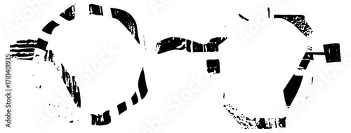 Clock Mechanism Reveals Time in Abstract Illustration