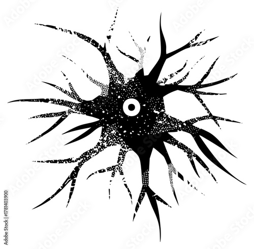 Sea attacks with tentacles in deep ocean