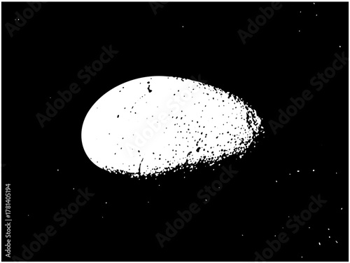 Egg hatches growth concept in darkness