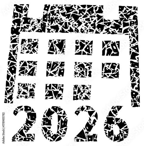 Calendar dates in fractured design