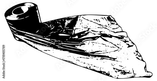 Sandals rest on surface geometric