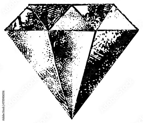 Diamond shines brightly in a jewelry display