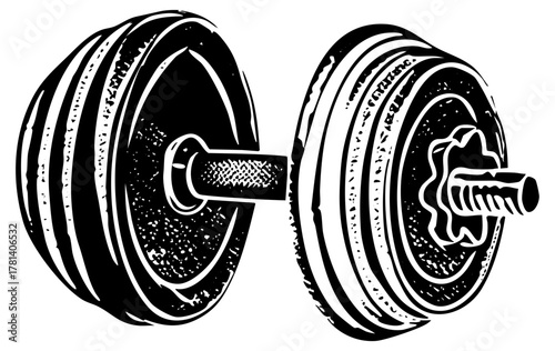 Dumbbell illustrates strength training in a fitness center