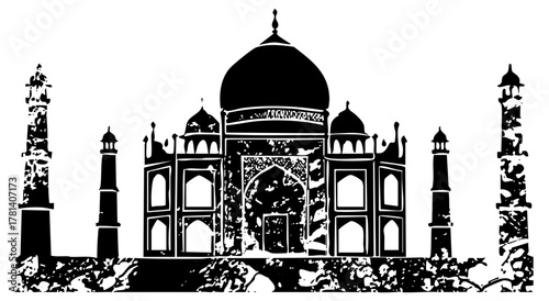 Taj Mahal illustrates architecture in India
