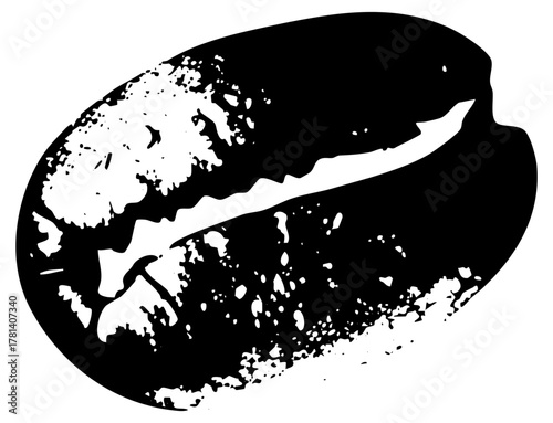 Coffee Bean Illustrates Texture in Design