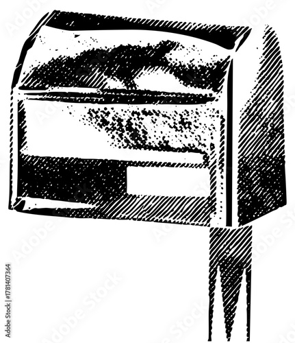 Mailbox receives correspondence at curbside