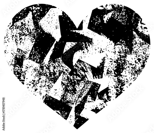 Heart Breaks Apart in Texture