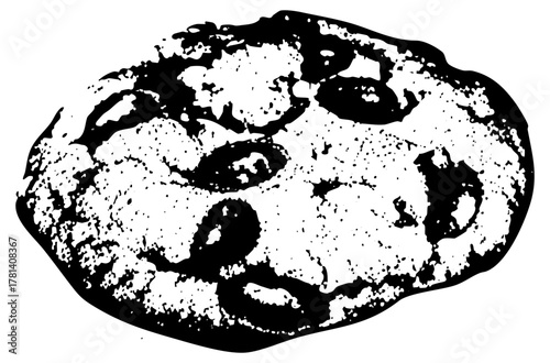 Cookie crumbles dramatically in a still life