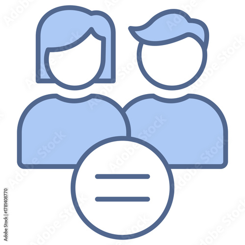 Gender Equality Blue Icon