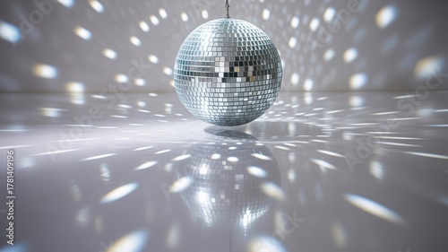 Classic Disco Ball Scattering Light White Studio