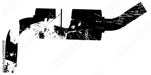 Abstract Shape Explores Texture in Graphic Design