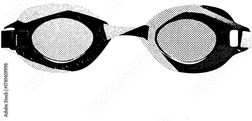 Swimming goggles showcase protection in competitive pools