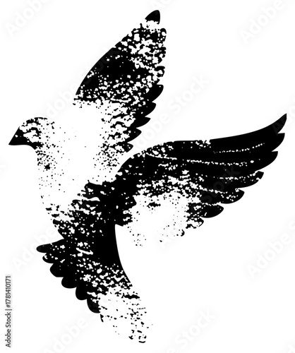 Bird Takes Flight Abstractly in a Dynamic Composition