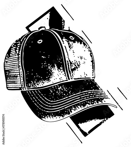 Trucker hat style in a fashion