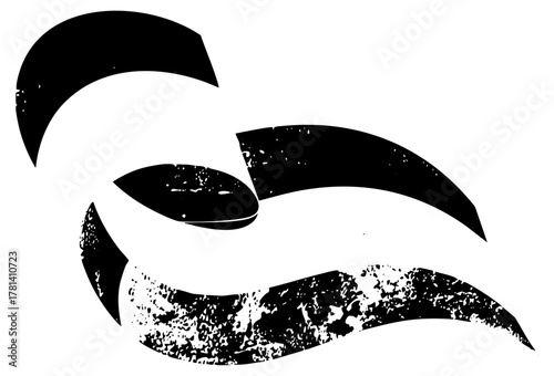 Abstract Shapes Compose Dynamic Composition for Graphic Design