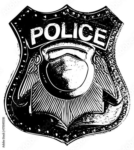 Police Badge in Law Enforcement